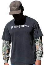His Pain Your Gain Camo Long Sleeve Tee