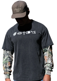 His Pain Your Gain Camo Long Sleeve Tee