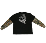 His Pain Your Gain Camo Long Sleeve Tee