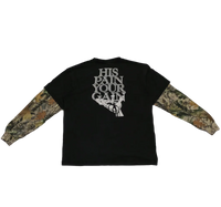 His Pain Your Gain Camo Long Sleeve Tee