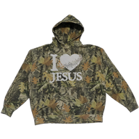 I Love Jesus Camo Hoodie