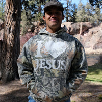 I Love Jesus Camo Hoodie